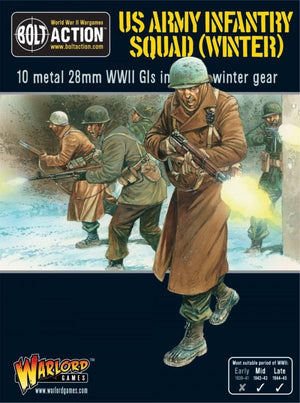 Warlord - Bolt Action  US Army Infantry Squad in Winter Clothing