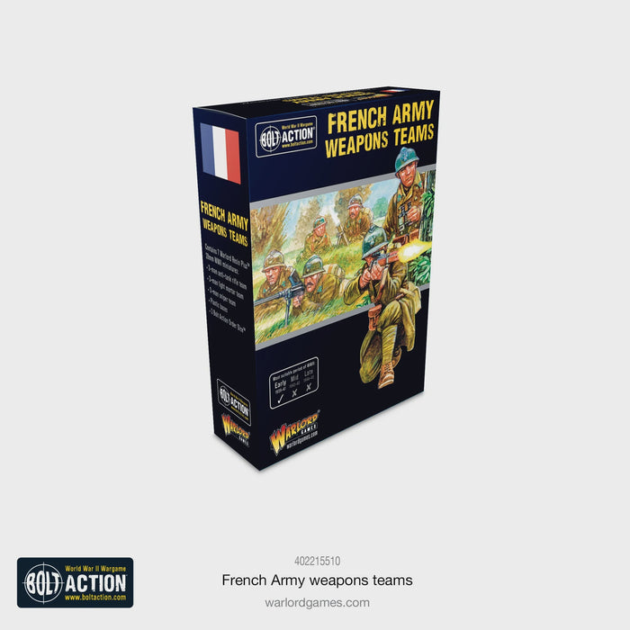 Warlord - Bolt Action  French Army Weapons Teams