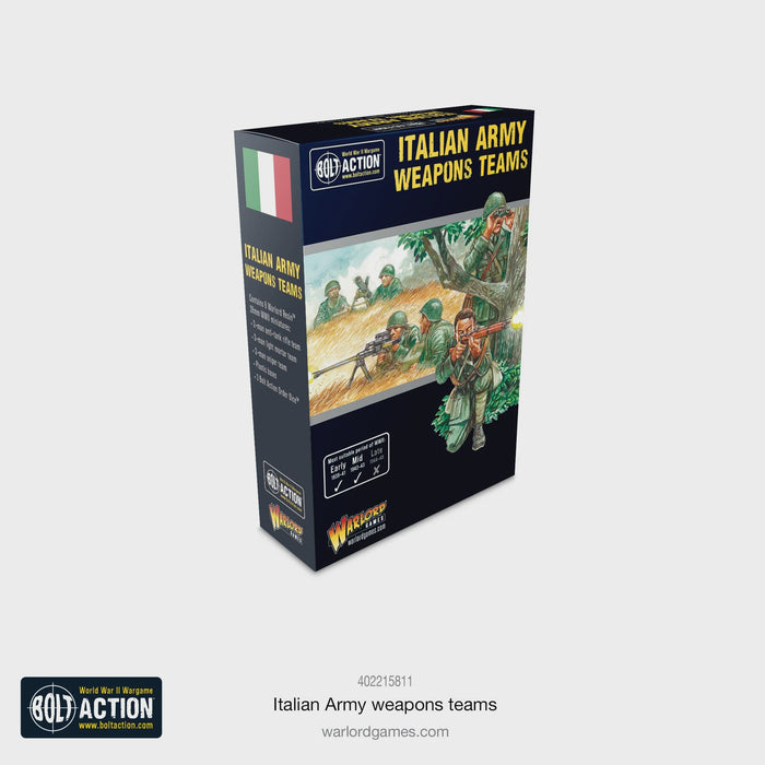 Warlord - Bolt Action  Italian Army Weapons Teams