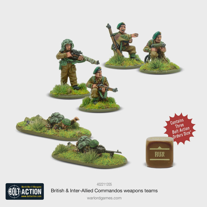 Warlord - Bolt Action British & Inter-Allied Commandos Weapons Teams