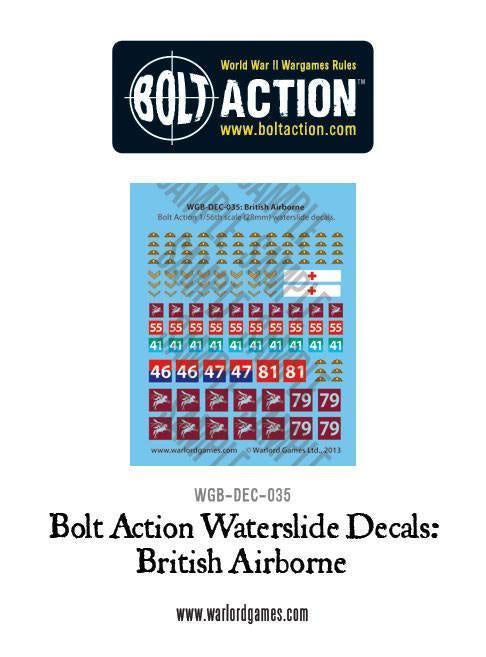 Warlord - Bolt Action Decals - British Airborne