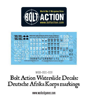 Warlord - Bolt Action Decals - Deutsche Afrika Korps