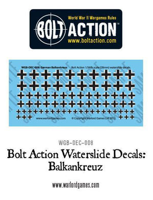 Warlord - Bolt Action Decals - German Balkenkreuz