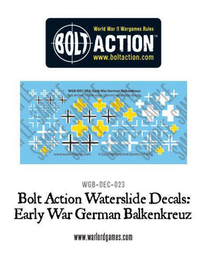 Warlord - Bolt Action Decals - German Early War Balkenkreuz