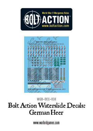 Warlord - Bolt Action Decals - German Heer