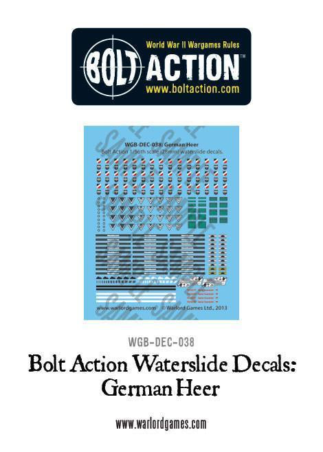 Warlord - Bolt Action Decals - German Heer