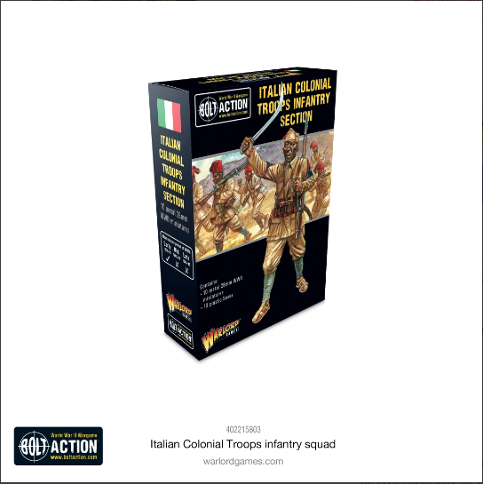 Warlord - Bolt Action  Italian Colonial Troops Infantry squad