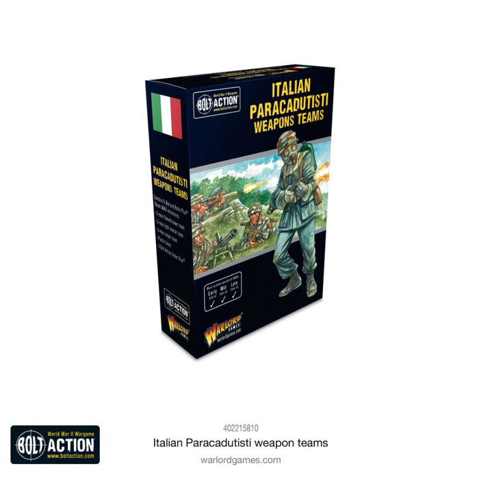 Warlord - Bolt Action  Italian Paracadutisti Weapons Teams