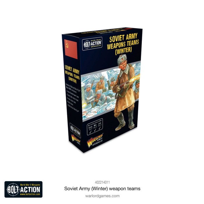 Warlord - Bolt Action  Soviet Army (Winter) Weapons Teams