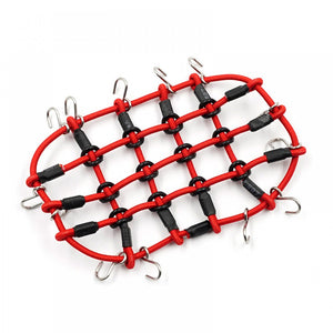 Yeah Racing - Scale Accessory Luggage Net 65mm x 105mm  For 1/18 RC / TRX-4M (Red)