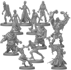 Zombicide: Black Plague zombie miniatures