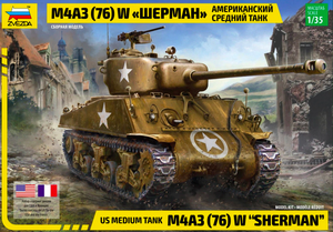 Zvezda - 1/35 M4 A3 (76mm) Sherman Tank