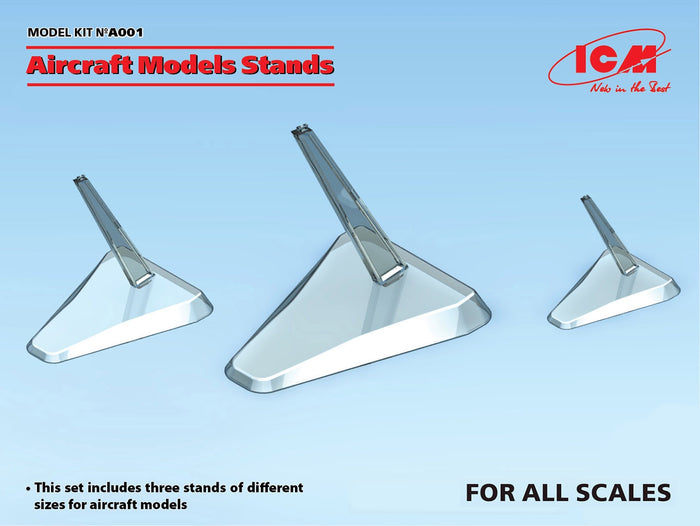 ICM - Aircraft Model Stands (Clear)