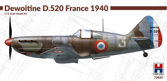 Hobby 2000 - 1/72 Dewoitine D.520 France 1940