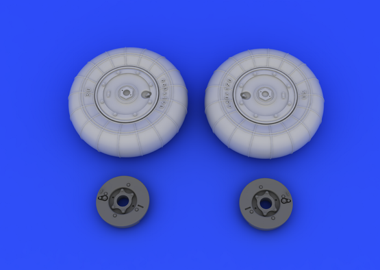 Eduard - 1/48 Bf 109G-10 Wheels  Brassin set (for Eduard) 648158