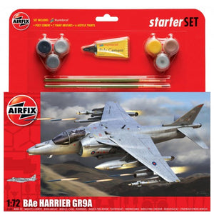 Airfix - 1/72 Harrier GR9 (Starter Set Incl.Paint)