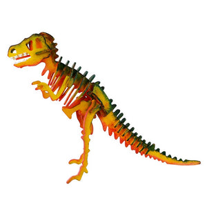 Robotime - 3D Wooden Puzzle with Paints - T-Rex