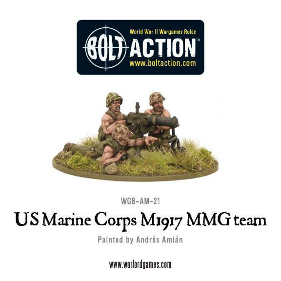 Warlord - Bolt Action  USMC M1917 MMG team