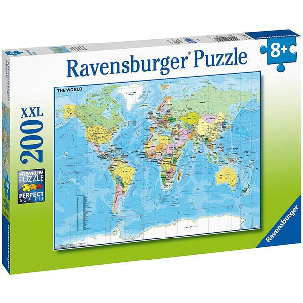 Ravensburger - Map Of The World (200pcs) XXL Puzzle