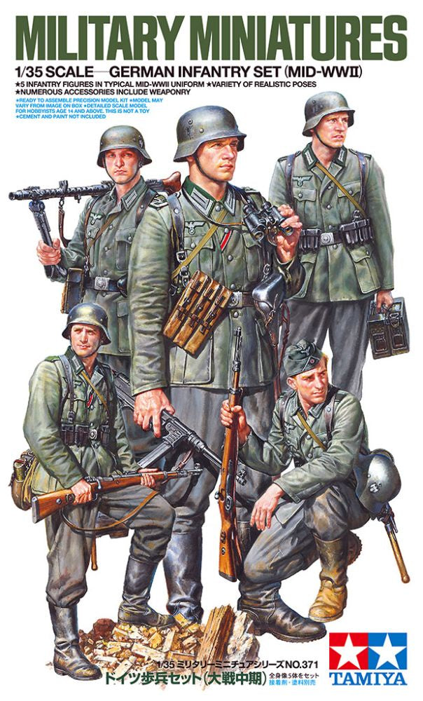 Tamiya - 1/35 German Infantry Set (Mid WWII)