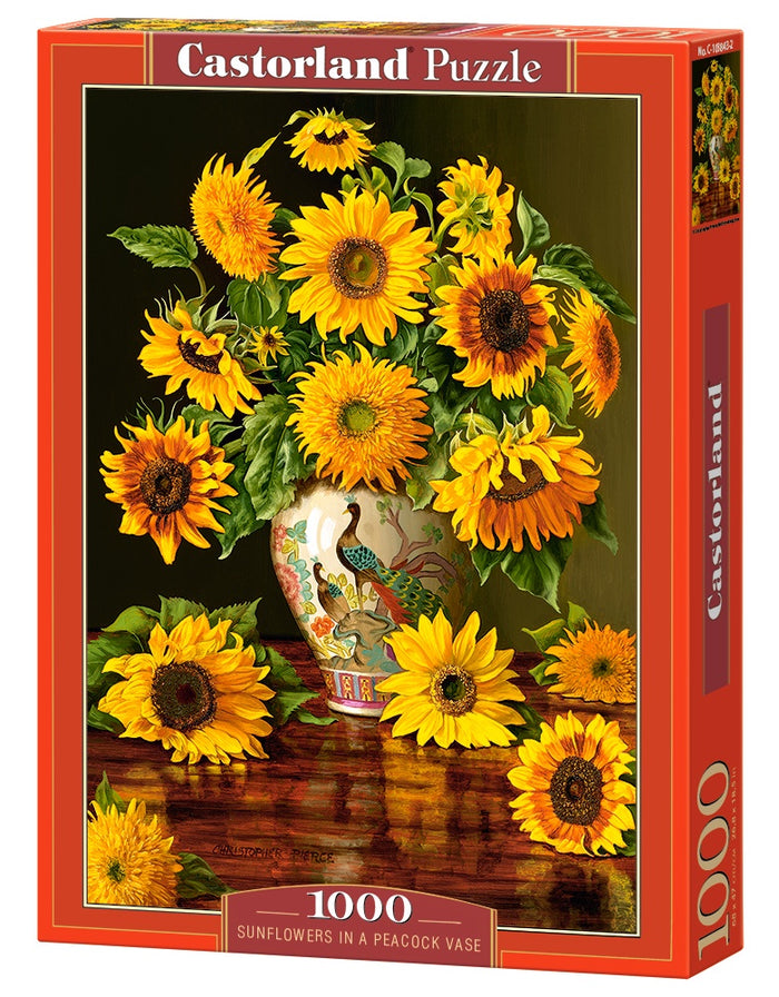 Castorland - Sunflowers in Peacock Vase (1000pcs)
