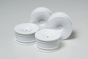 Tamiya - White Dish Wheel 26mm/Off 0 (4)