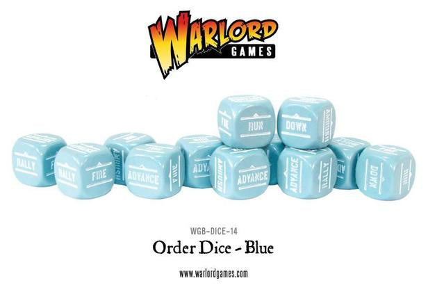 Warlord - Bolt Action Orders Dice - Blue (12)