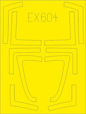 Eduard - 1/48 F/A-18B/D  Masking sheet (for Kinetic) EX604