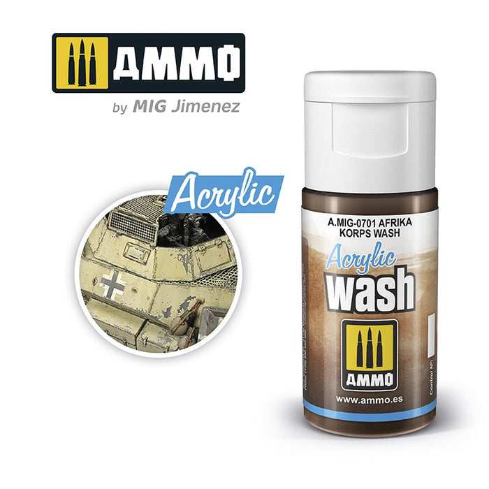 AMMO - 0701 Acrylic WASH Afrika Korps Wash
