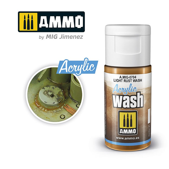 AMMO - 0704 Acrylic WASH Light Rust Wash