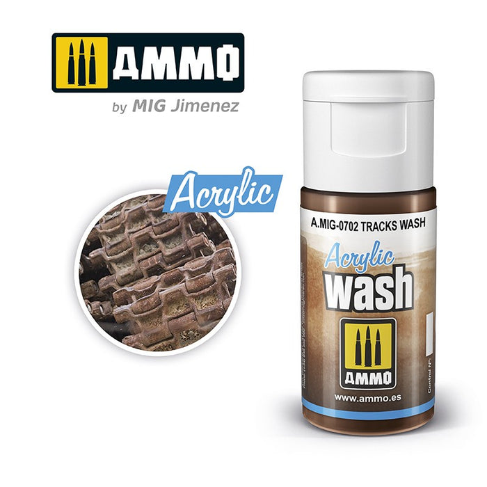 AMMO - 0702 Acrylic WASH Tracks Wash