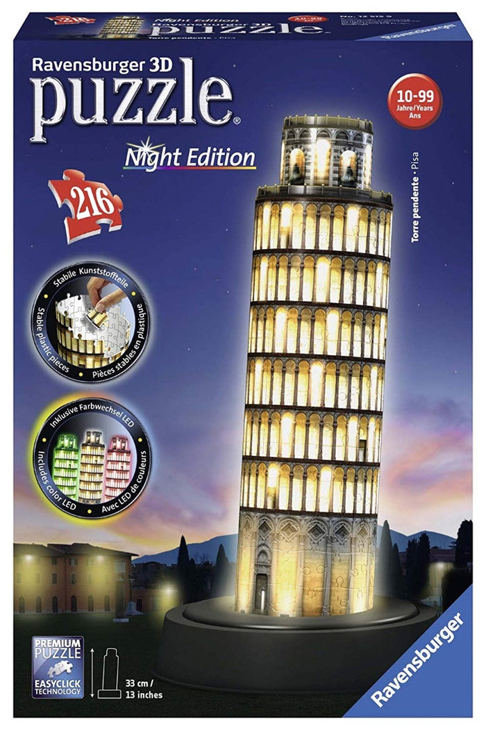Ravensburger - Leaning Tower of Pisa Night Edition (216pcs) (3D)