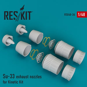Reskit - 1/48 Su-33 Exhaust Nozzles for Kinetic Kit (RSU48-0036)