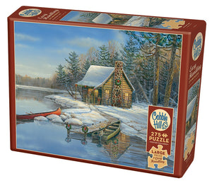 Cobble Hill - Winter Cabin (275pcs) Easy Handling