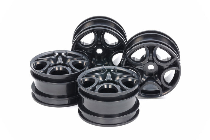 Tamiya - Black C-Chaped 10-Spoke Wheels (4)