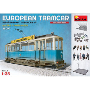 Miniart - 1/35 European Tramcar W/Crew & Passengers