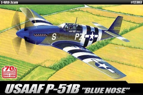 Academy - 1/48 P-51B Mustang -Blue Nose