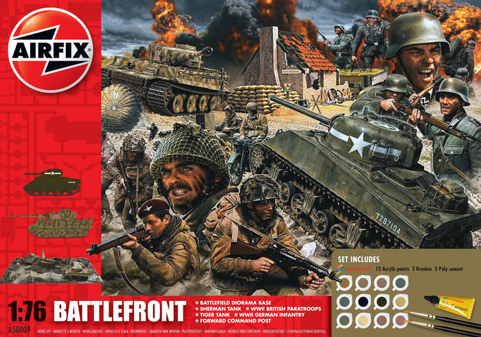 Airfix - 1/76 D-Day Battlefront Gift Set (Set Incl.Paint)