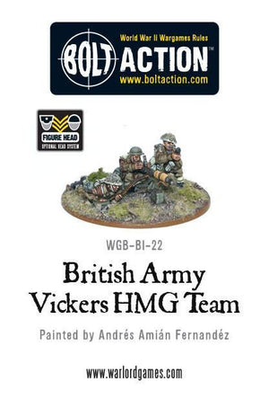 Warlord - Bolt Action  British Army Vickers HMG Team