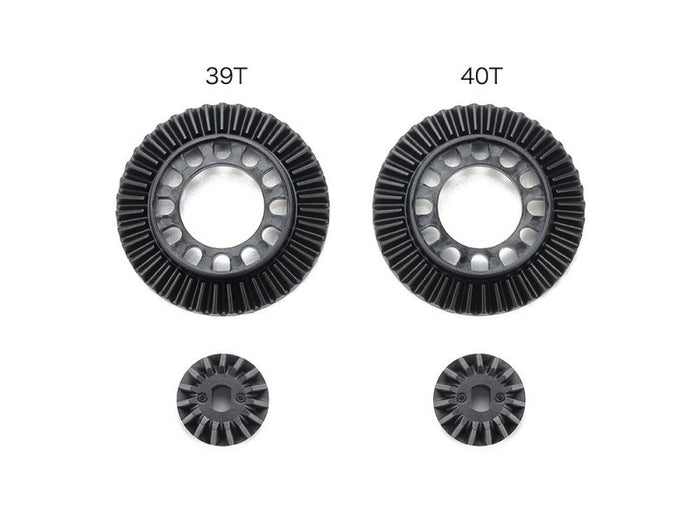 Tamiya - 51704 Ring Gear Set (39T/40T) for TT02 Direct Coupling