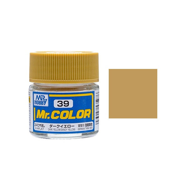 Mr.Color - C39 Dark Yellow (Sandy Yellow) (Flat)