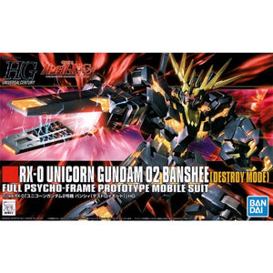 Bandai - 1/144 HGUC RX-0 Unicorn Gundam 02 Banshee (Destroy Mode)