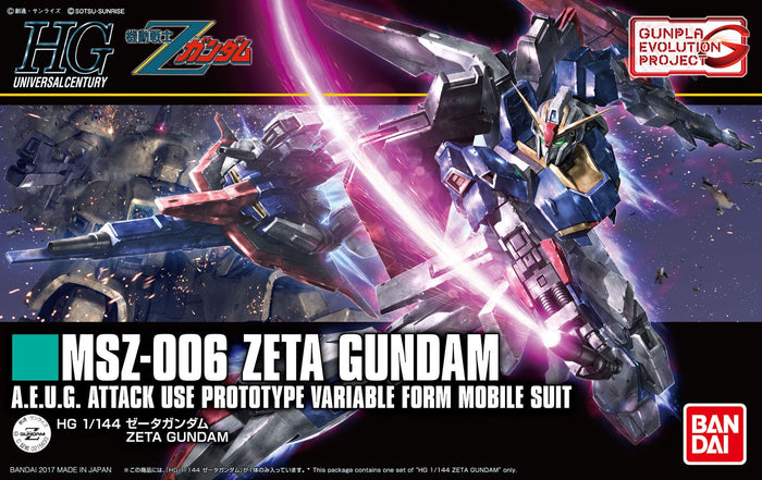 Bandai - 1/144 MSZ-006 Zeta Gunpla Evolution Project (HGUC)