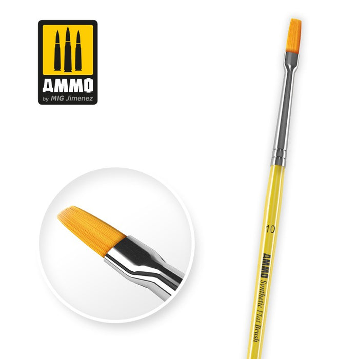 AMMO - #10 Synthetic Flat Brush