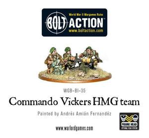 Warlord - Bolt Action  Commando Vickers HMG team