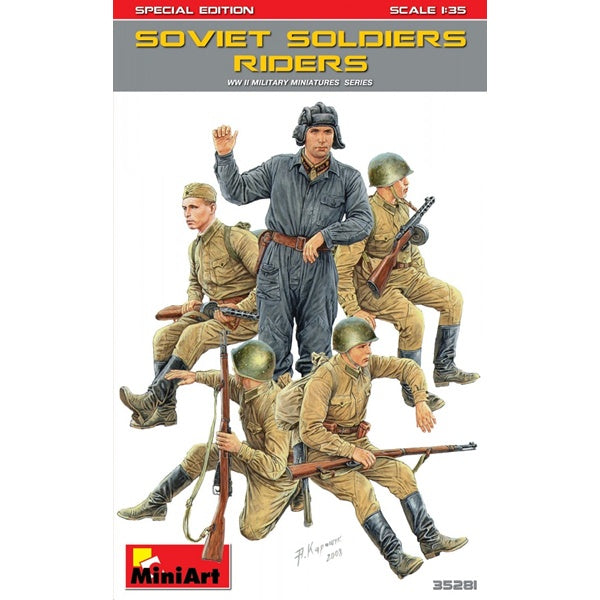Miniart - 1/35 Soviet Soldiers Riders (Special Edition)
