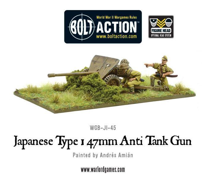 Warlord - Bolt Action  Imperial Japanese Type 47mm Anti Tank Gun
