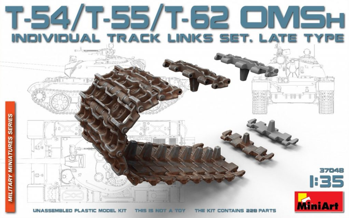 Miniart - 1/35 T-54/T-62 Individual Track Links (Late Type)