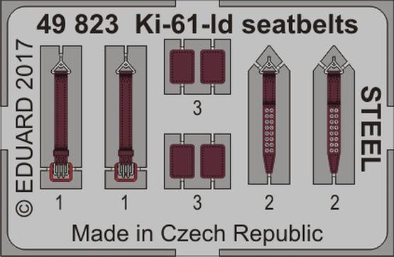Eduard - 1/48 Ki-61-Id Seatbelts STEEL (Color Photo-etched)(for Tamiya) 49823