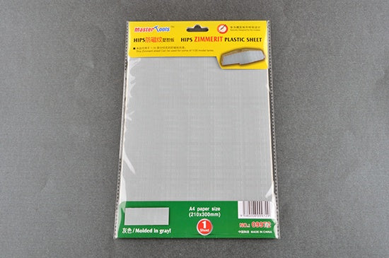 Master Tools - HIPS Zimmerit Plastic Sheet A4 (210 x 300mm)